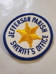 Obsolete Jefferson Parish Sheriff's Office (Louisiana) 1st issue cap/hat patch