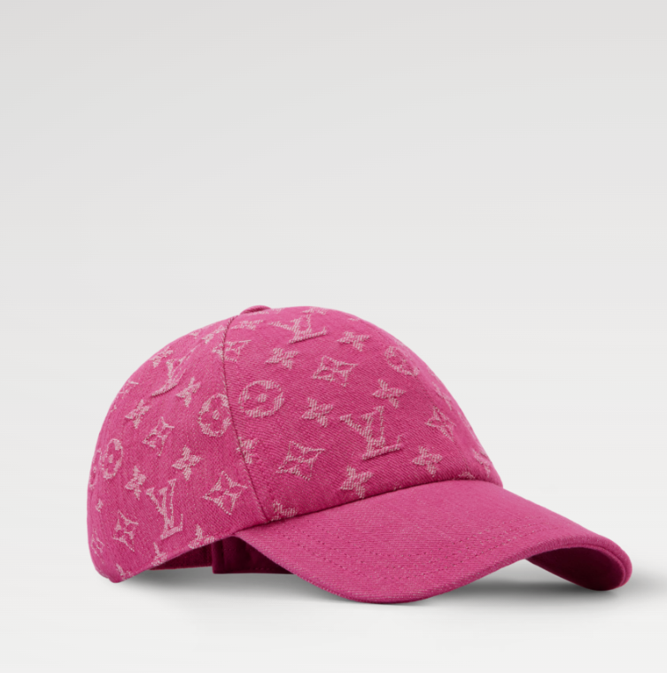 美品✨LOUIS VUITTON モノグラムキャップ　グラデーション　ピンク　M LOUIS VUITTON Denim Cap M5416M Rose Pink Emblematic Monogram