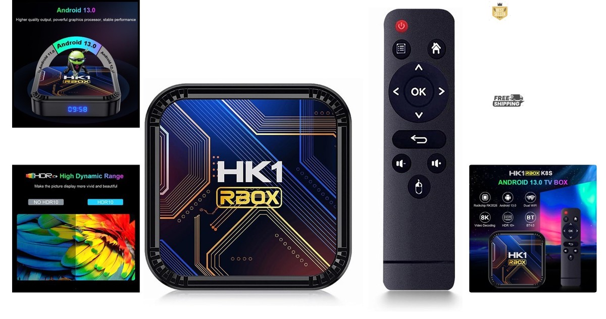 Android 13.0 4GB RAM 64GB ROM 8K Smart TV Box - High-Speed