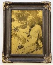 Edward Curtis Story of Washita Orotone Photo From Original Negative