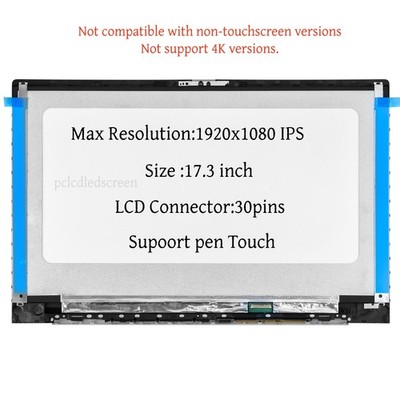 Replace For HP ENVY 17-CW000 17T-CW100 LCD Display TS Panel digitizer +w/Bezel