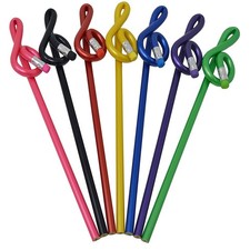 Music Pencils Musical Notes Pens Music Treble Clef Bent Pencil G Clef Pencil ...