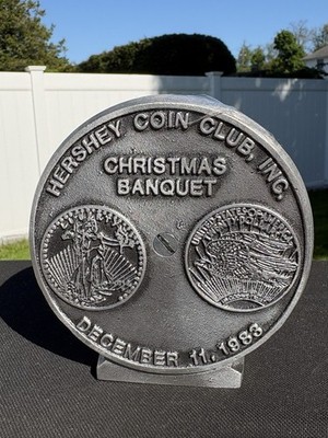 Hershey Coin Club Bank Christmas Banquet Dec 1983 Vintage Milton Hershey