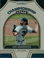 2022 Panini Prizm Championship Stage Silver Prizm #CS-4 Ian Anderson Braves