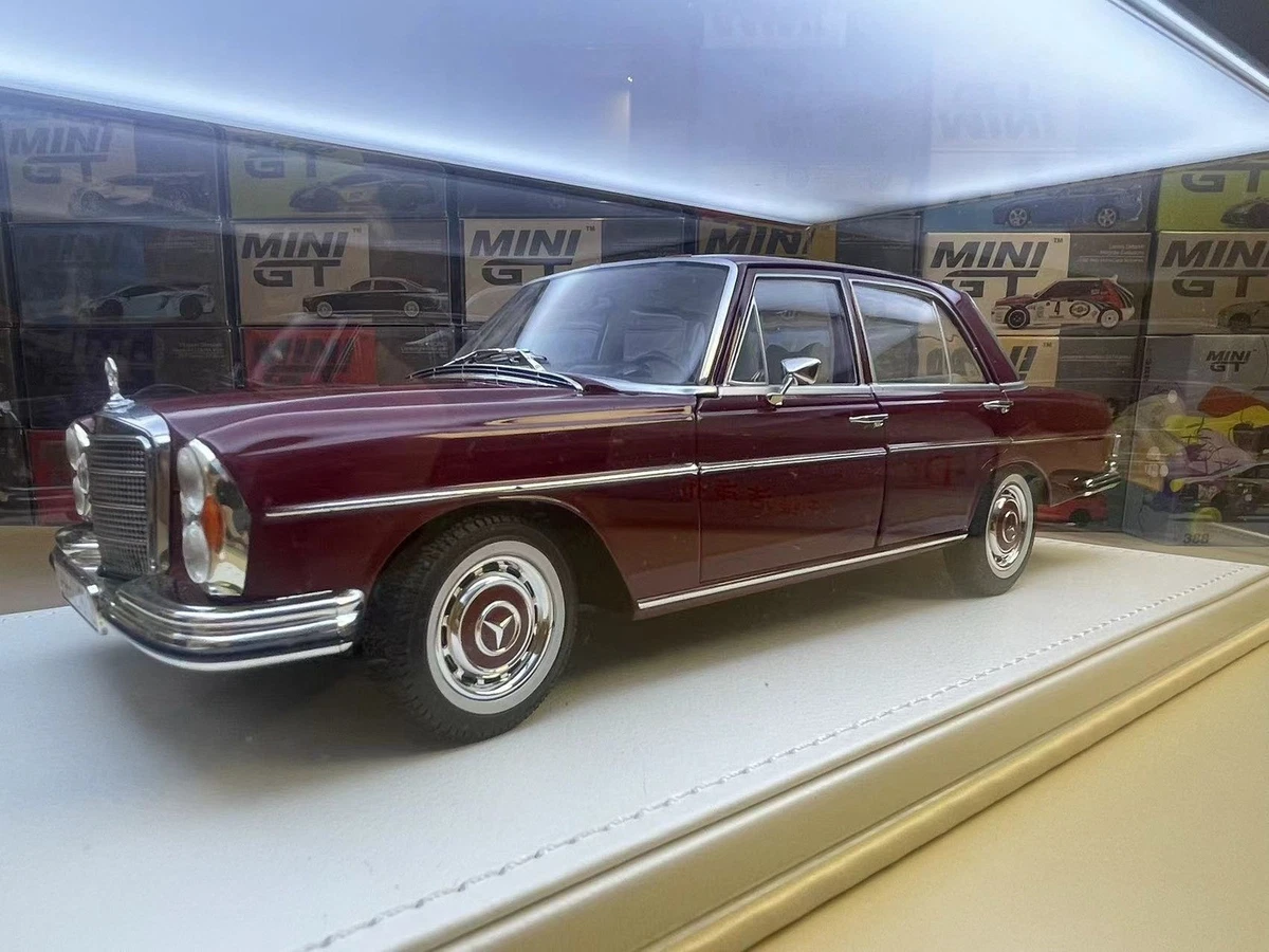 Norev 1/18 Mercedes Benz 280SE Red Alloy Antique Car Model