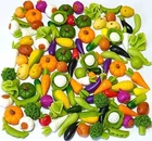 100 Dollhouse Miniature Mixed Vegetables *Doll Mini Food Lot Carrot Pumpkin Corn