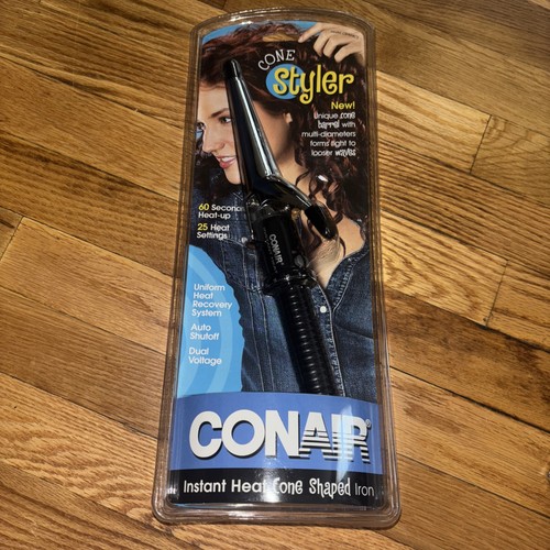 Ferro arricciacapelli Conair Cone Styler vintage 2003 nuovo in scatola