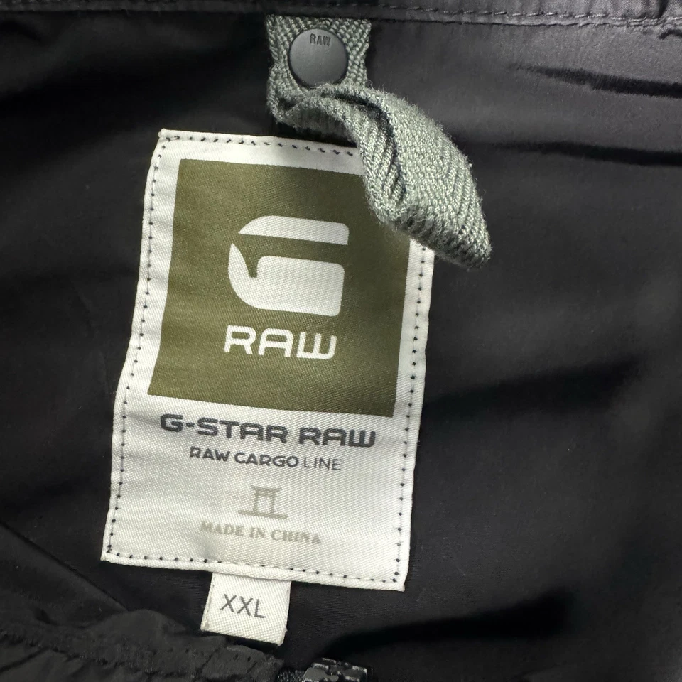 Chaqueta G-Star Raw Negra Nylon Paneles Cremallera Completa Línea Carga Talla 2XL Foto 3 de 4