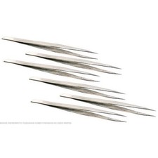 6 Steel RR Tweezers Jewelers Watchmakers Metalworking Soldering Jewelry Repair
