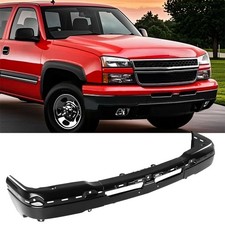Black Front Bumper Face Bar Fit For Chevrolet Silverado 1500 2003-2007 Steel