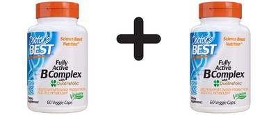 2 x Doctors Best Fully Active B-Complex with Quatrefolic - 60 (366,58 EUR/kg)
