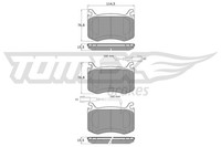 Bremsbelagsatz Scheibenbremse Tomex Brakes Tx 19-56 FüR Alfa Giulia 952ABA25B