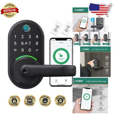 Keyless Smart Door Lock Fingerprint App Control Passcode Remote