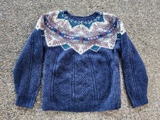 Vintage Woolrich Womens Wool Fair Isle Knit Cardigan Sweater M
