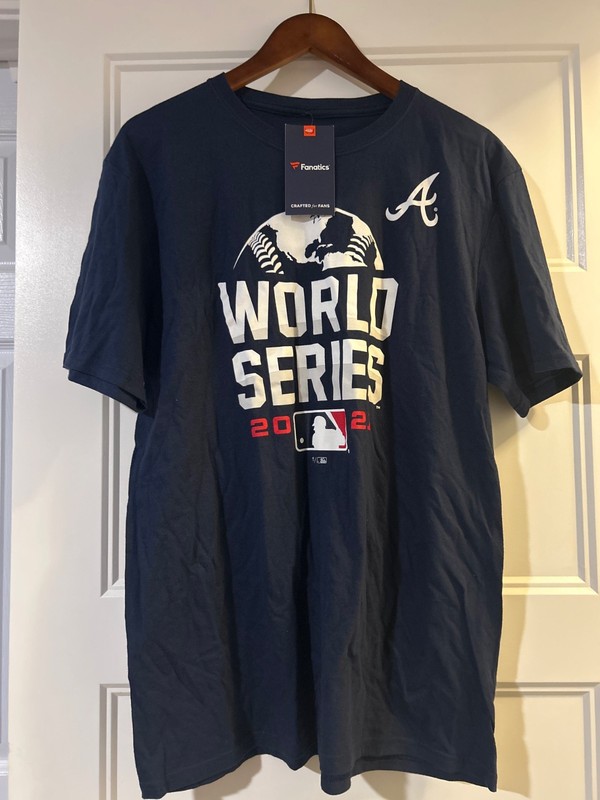 Fanatics Atlanta Braves MLB World Series 2021 Men’s Size XL T-shirt Blue