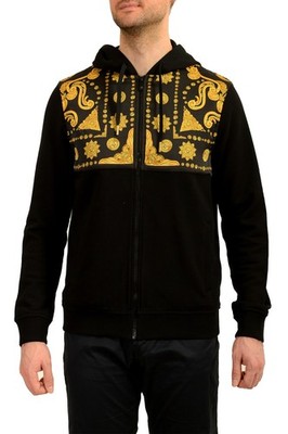 Versace Men's Signature Barocco Print Hooded Full Zip Jacket Hoodie US 3XL IT 58