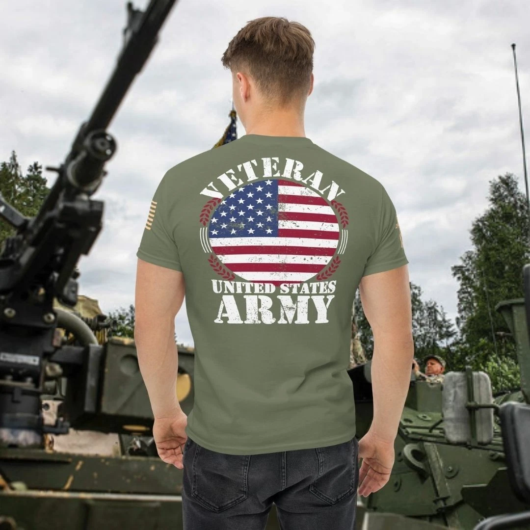 Army Veteran Flag Unisex classic tee