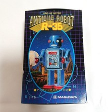 Masudaya Antique Robot R-35 Wind Up Vintage Tin Toy Japan Collection