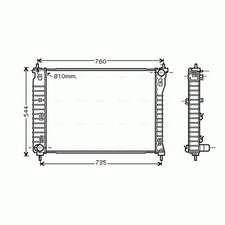 Radiator For Vauxhall Antara 2.4 AVA 20777047 22777047 96629058