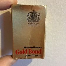 Vintage Benson & Hedges Gold Bond Filter Virginia Cigarette Pack (Empty).  10. 