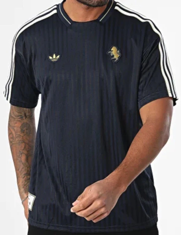 Adidas Juventus Terrace Icons Jersey Men's S Navy NWT 196476569605