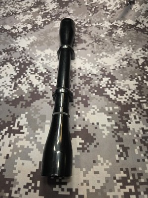 VINTAGE LEUPOLD PIONEER 7/8'' 4X GLOSS RIFLE SCOPE T POST GERMAN RETICLE RARE!