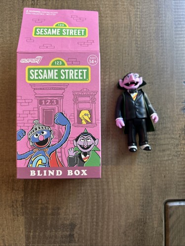 SUPER 7 SESAME STREET The Count Wave 2 BLIND BOX FIGURE In Hand