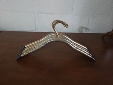 4 LEE ROWAN 24K GOLD PLATED HANGERS - HEAVY DUTY-SOLID- MID-CENTURY RETRO