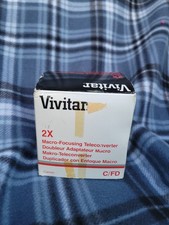 Vivitar 2x Macro Focusing Teleconverter for Canon C/FD Minty