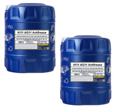 40l Mannol 4111 AG11 Antifreeze Kühlerfrostschutz - Konzentrat 2x20l