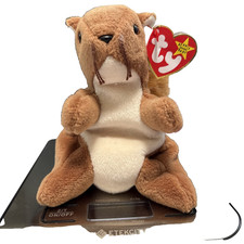 TY Beanie Baby * NUTS the Squirrel  DOB January 21, 1996