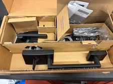 As-is Schlage F60 CEN 622 LAT CEN Century Front Entry Handleset, Matte Black