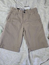 Volcom Frickin Khaki Chino Shorts Boys Size 8 Slim