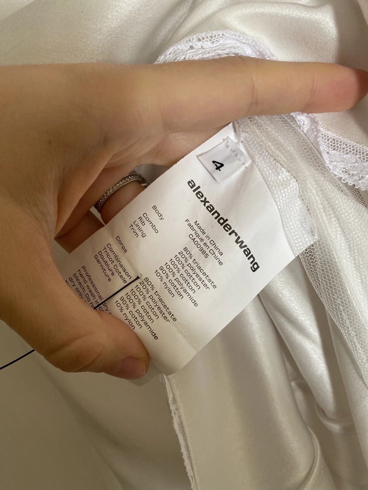 ABITO SLIP T SHIRT IBRIDA CINCHED ALEXANDER WANG 4 $1.195