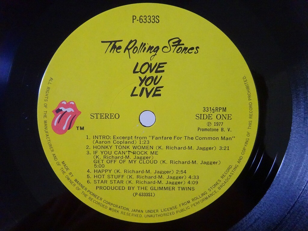 The Rolling Stones Love You Live Rolling Stones P-6333~4S