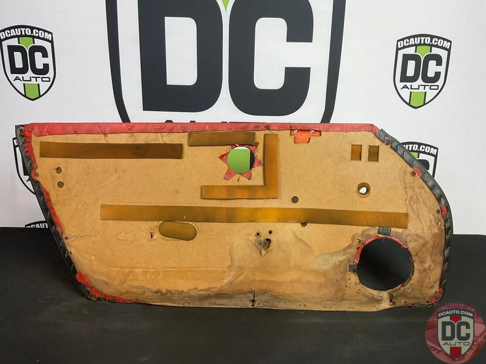 Panel de puerta de pasajero derecho Porsche 911 1974-1975 cuero sintético langosta 125448 Foto 2 de 4