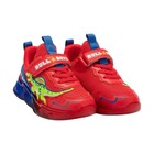 Bull Boys Dinosaur Light Up Trainers Kids T-Rex Jurassic Shoes Blue Black Red