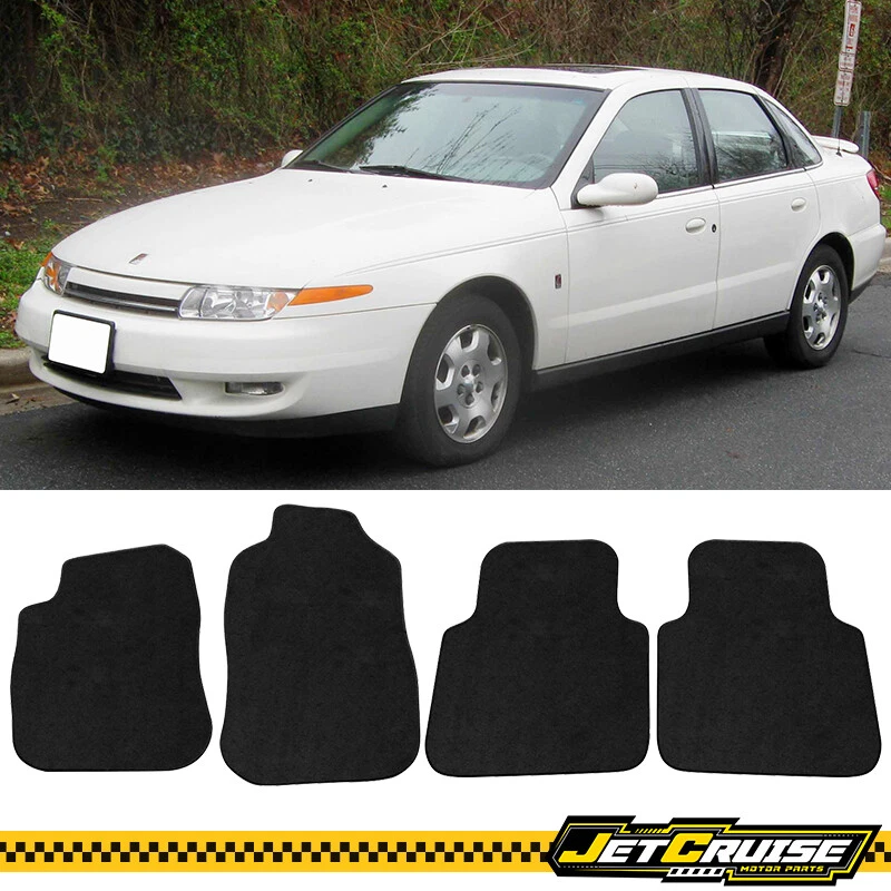 Alfombrillas de nailon negras para coche Saturn serie LS 00 01 02 4 puertas 4 piezas Foto 2 de 3