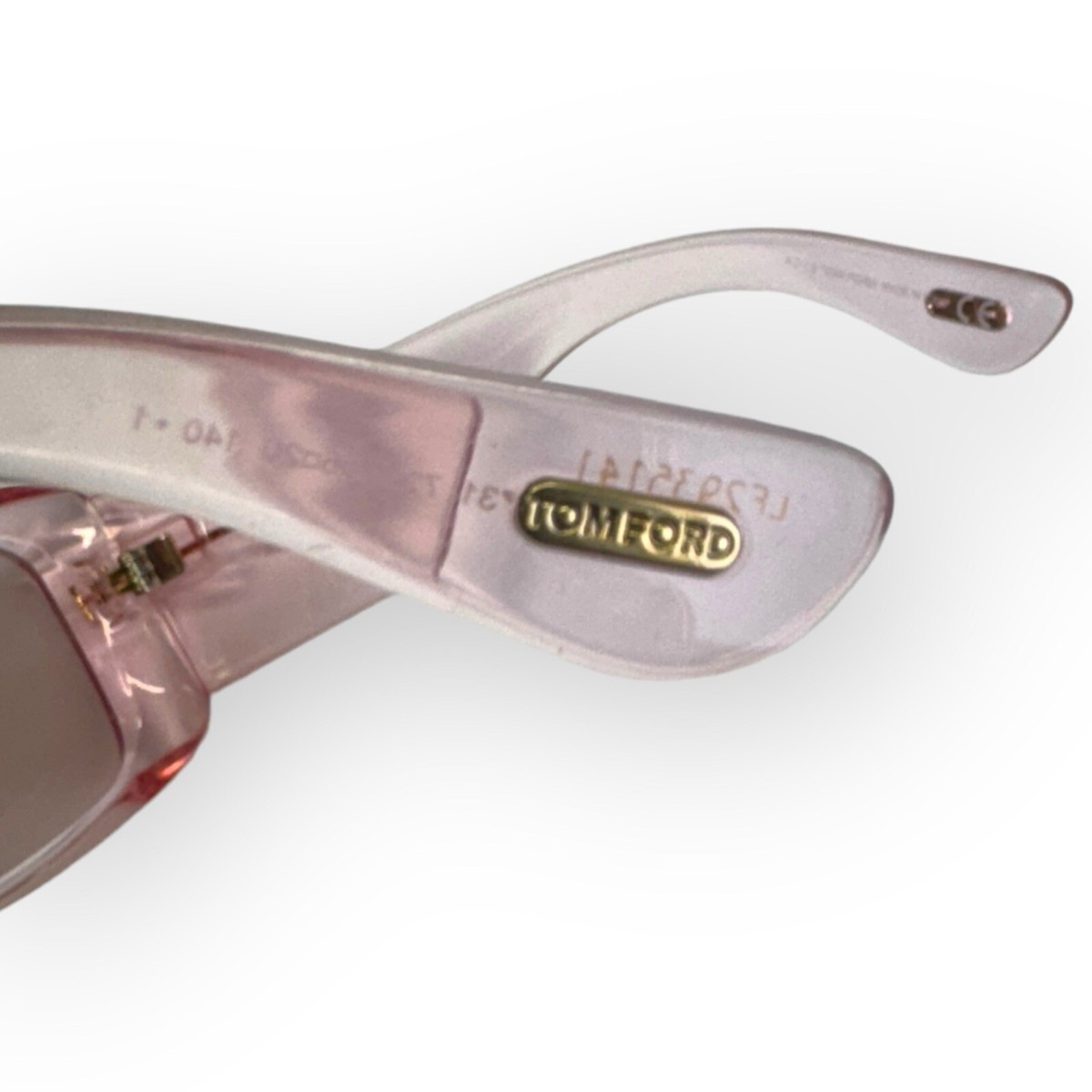 New Tom Ford TF731 Aristotle 72Y Transparent Pink Sunglasses Frame 56-20-140 New Tom Ford TF731 Aristotle 72Y Transparent Pink Sunglasses  main image 3