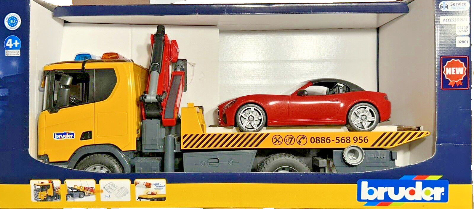 Bruder 03552 Scania Super 560R Abschleppwagen Mit Licht Und Ton