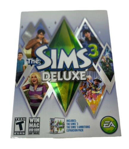 Sims 3: Deluxe (WIN/Mac 2010) komplett mit Ambitionen Erweiterungspack