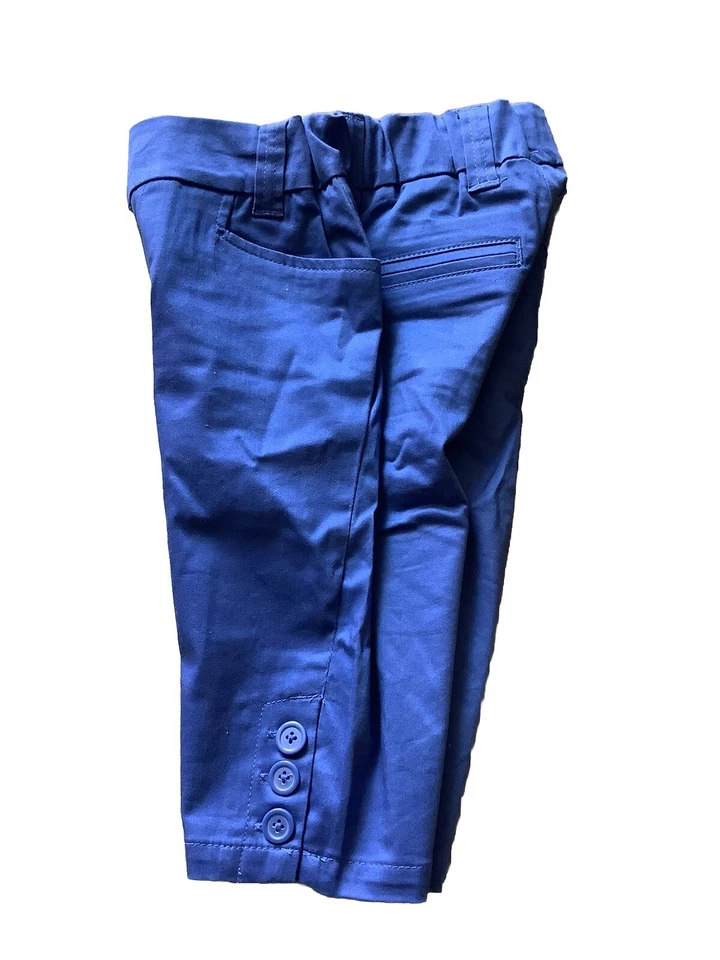 Pantalones Cortos Greendog Jóvenes Niñas Talla 8 Azul Bermudas Botones En Muy Buen Estado Foto 4 de 4
