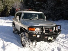 White Angel Eye Fog Lamps Driving Light Set Kit for Toyota FJ Cruiser ARB Bumper