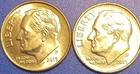 2015 P &D Roosevelt Dime - BU Uncirculated Full Bands Set Free Shipping!
