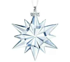 Brand New 2017 Swarovski Annual Edition Christmas Ornament Clear Crystal 5257589