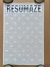 Resumaze Vintage Poster Resume Job Work Hiring Joke Satire Comedy Funny Work