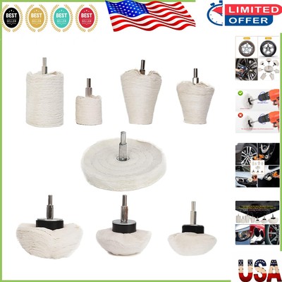 Super Fine Polishing Wheel Set for Die Grinders   8 Cotton Buffing Tools