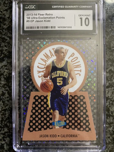 2013-14 Fleer Retro Basketball - Exclamation Points #9 Jason Kidd CGC 10 Gem Min