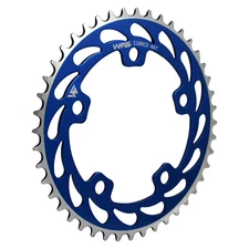 WFS Helix Chainring 44T 1/8" 110mm Old School BMX Single Speed Fixie , Blue