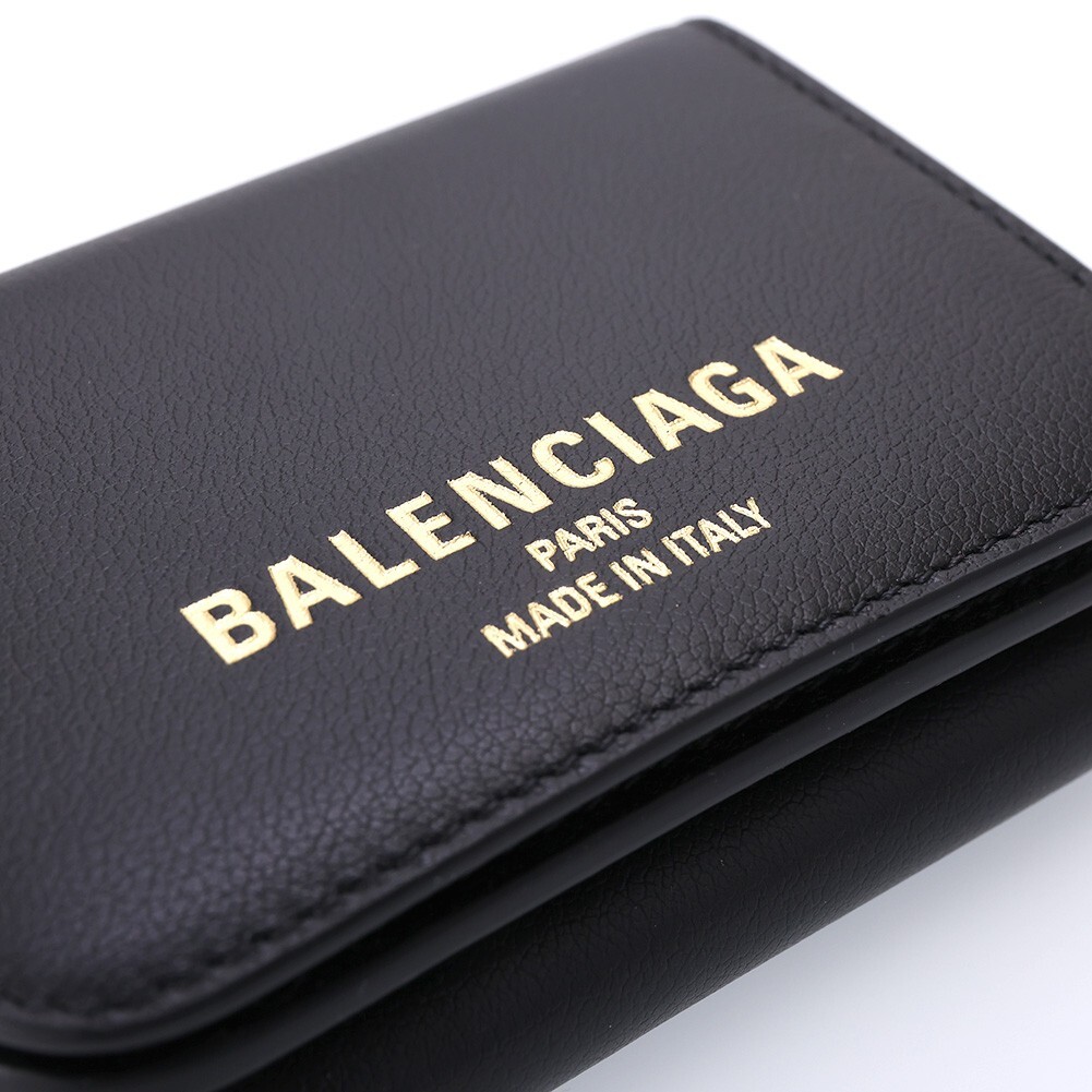 BALENCIAGA Wallet Women Trifold Cash2.0 Mini Leather 810904